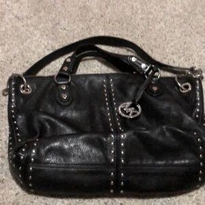 Black Michael kors leather hand bag